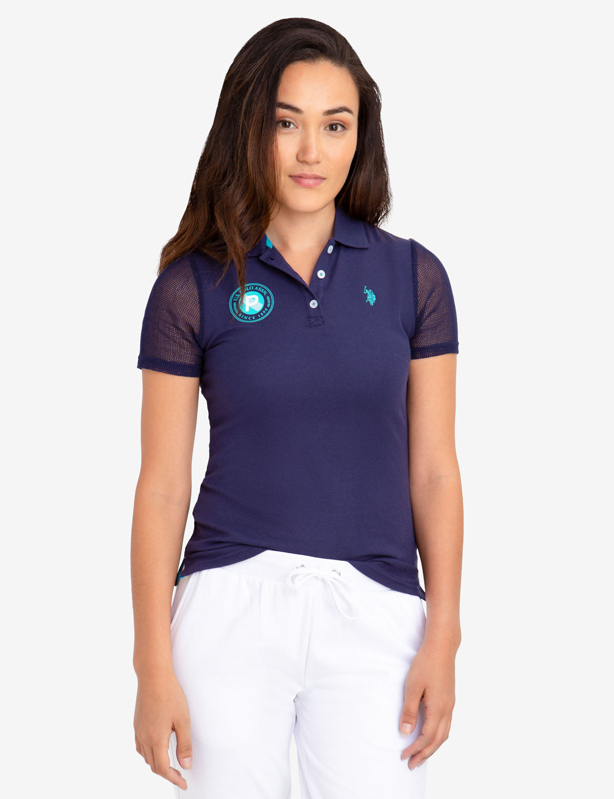 USPA Mesh Sleeve Polo Shirt for Men