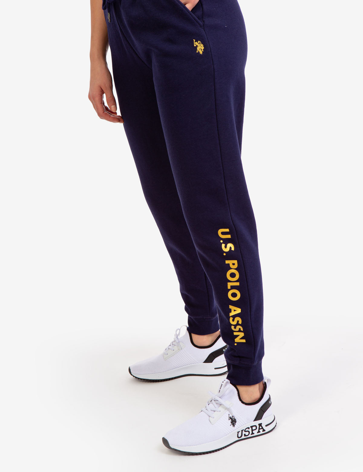 Metallic Logo Jogger Pants for Men - Stylish & Comfortable