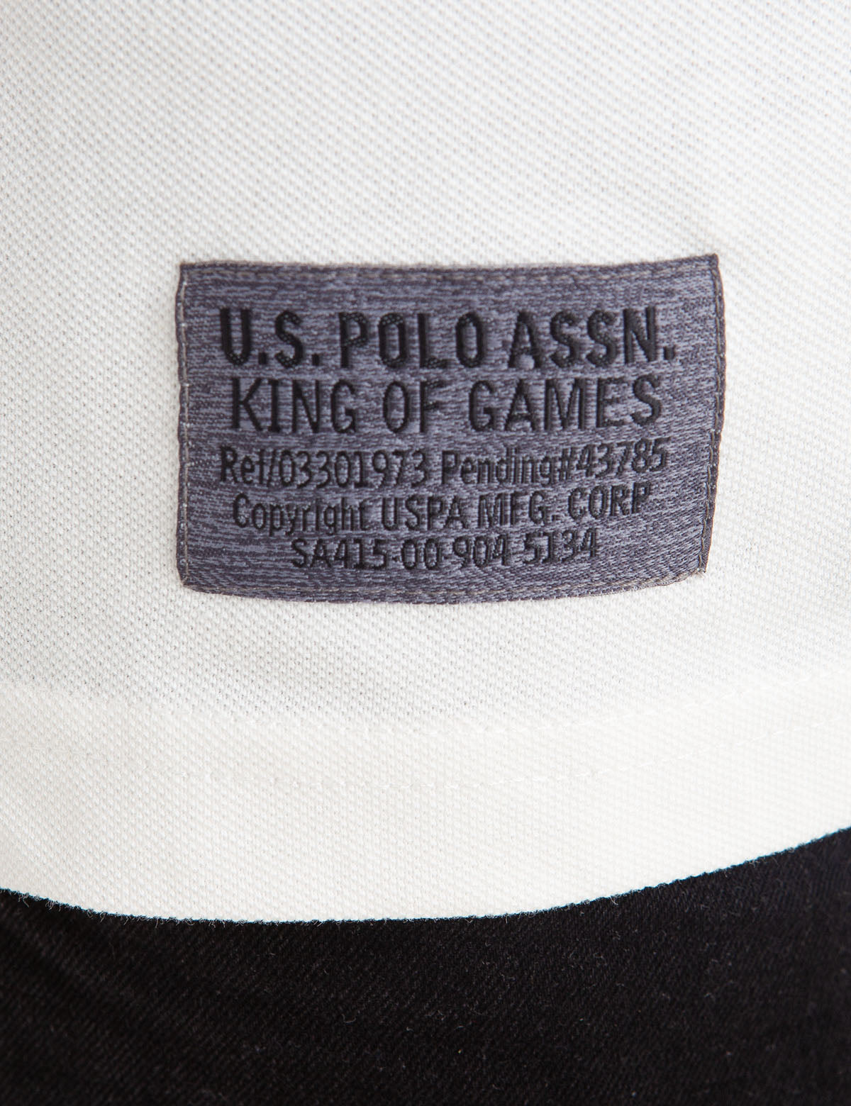 Men's Cotton Polo Shirt with Metallic Logo Print