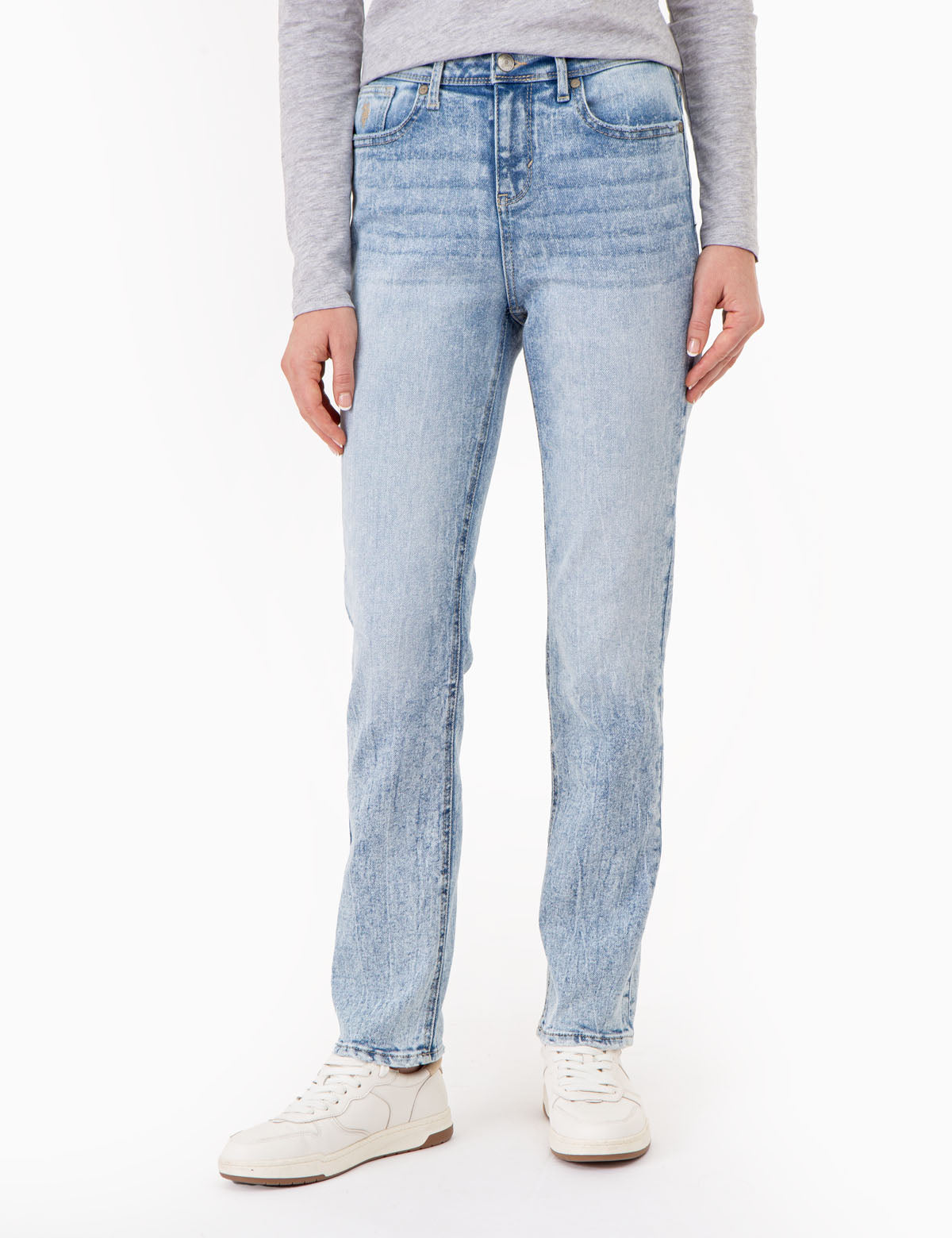Women's Mid Rise Boyfriend Jeans - Relaxed Fit Denim