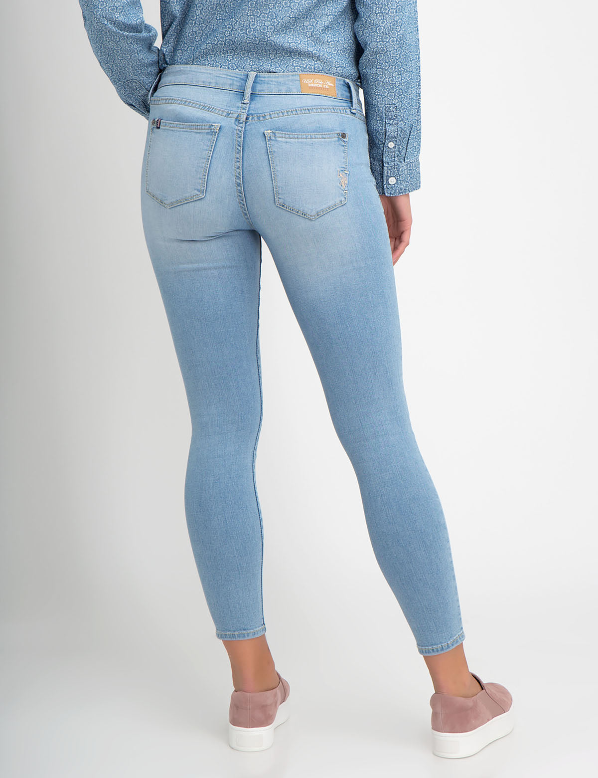 Women's Mid Rise Stretch Denim Jeggings - 5 Pocket Style