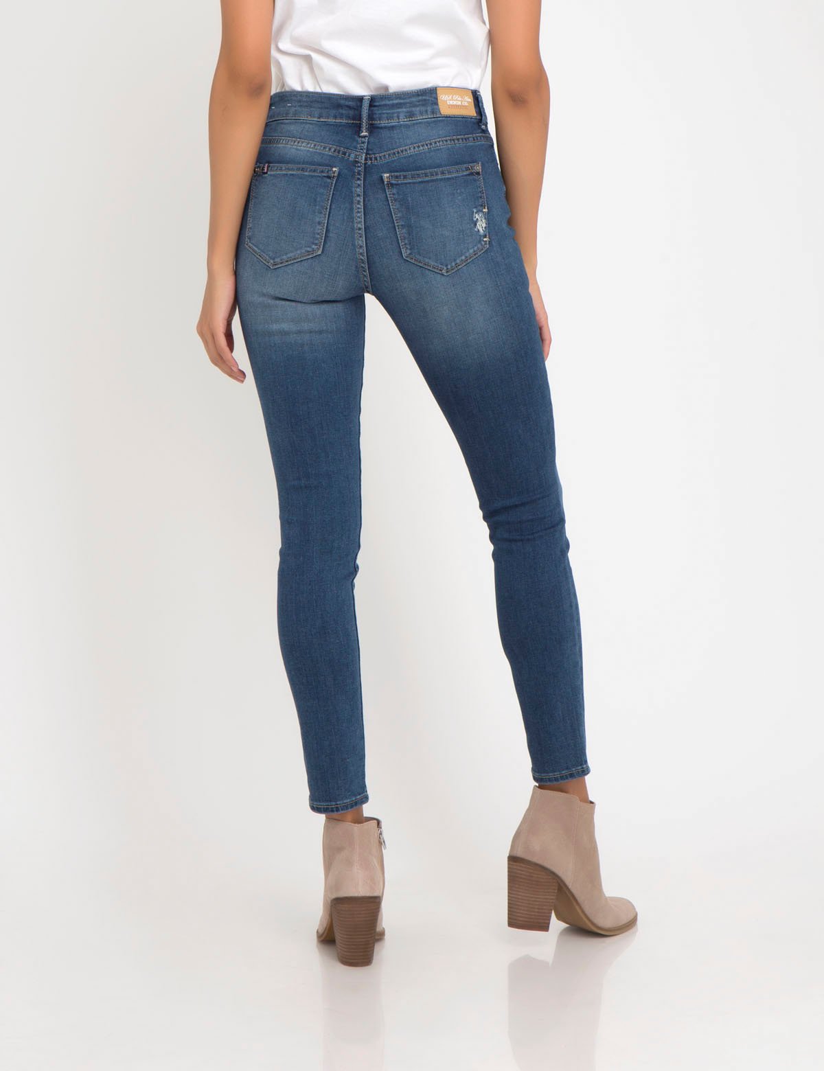 Women's Mid Rise Stretch Denim Jeggings - 5 Pocket Style
