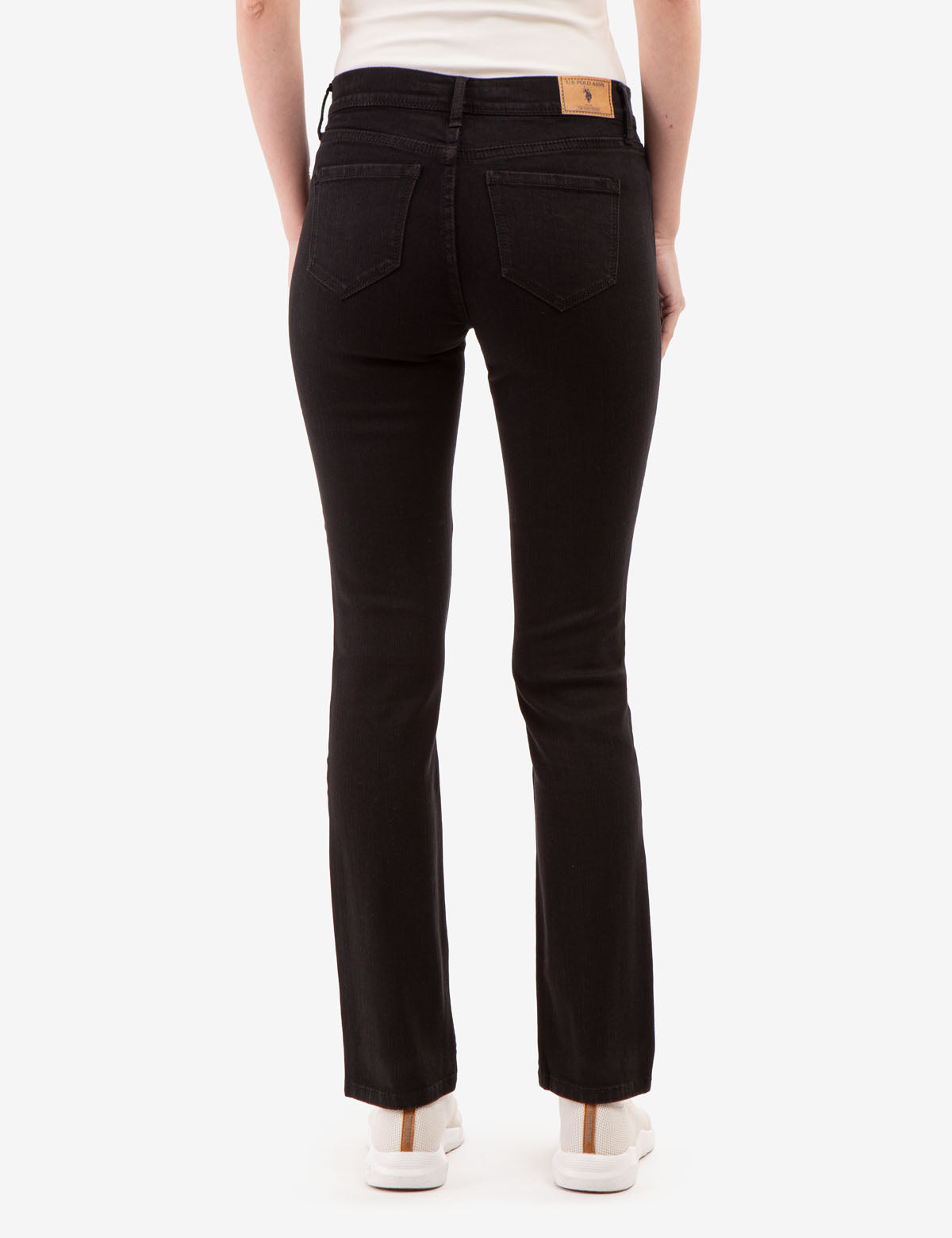 Women's Slim Straight Jeans - Mid Rise Denim Pants