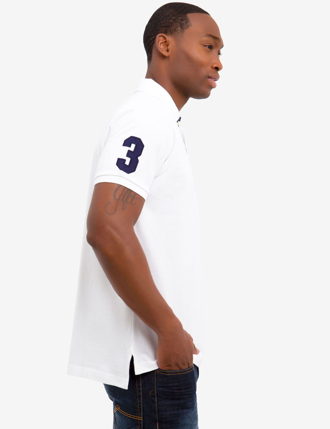 Men's Big Logo Polo Shirt - Multi Color Cotton Embroidered Design