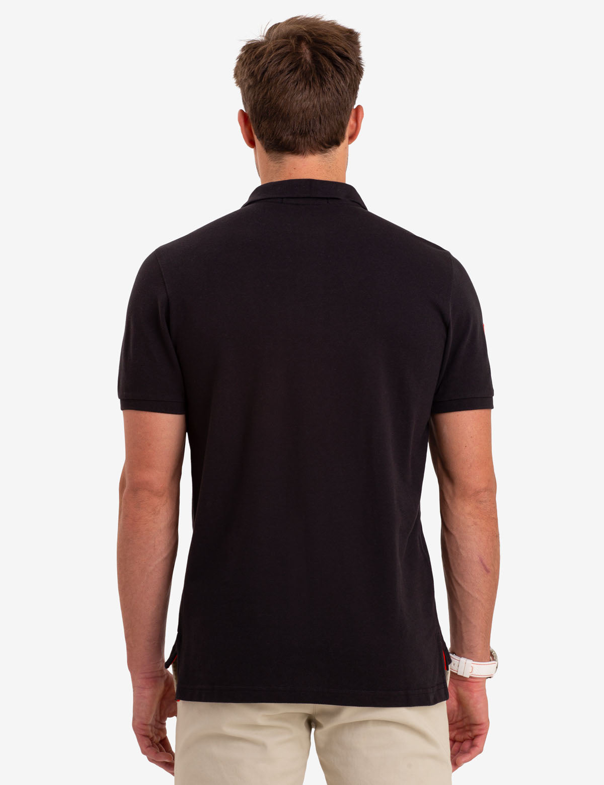 Men's Big Logo Polo Shirt - Multi Color Cotton Embroidered Design