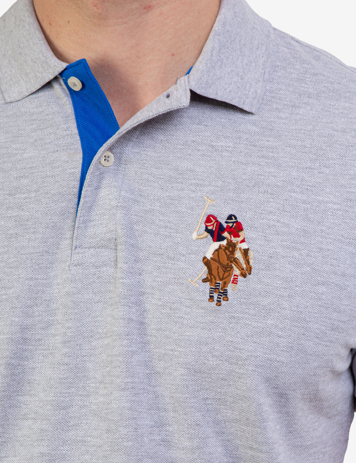 Colorful Embroidered Logo Polo Shirt for Men - Big Logo Design