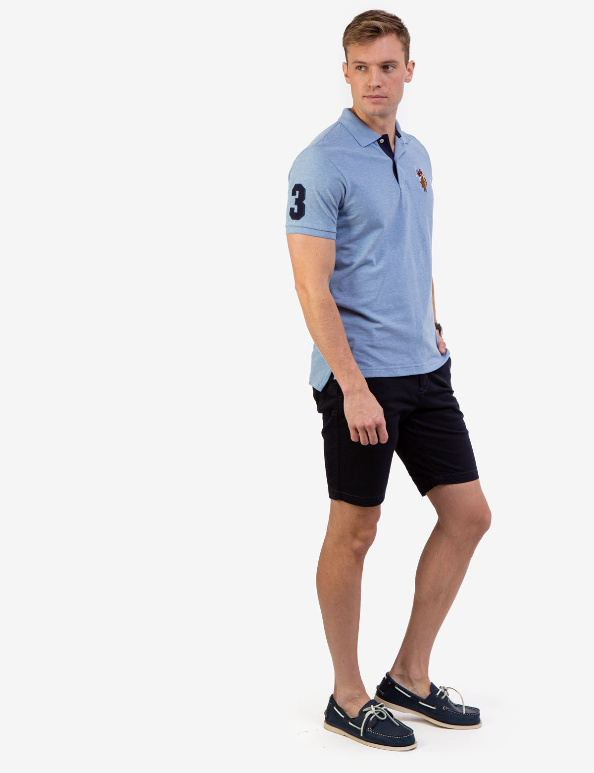 Colorful Embroidered Logo Polo Shirt for Men - Big Logo Design
