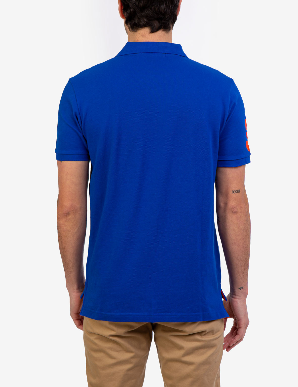 Colorful Embroidered Logo Polo Shirt for Men - Big Logo Design