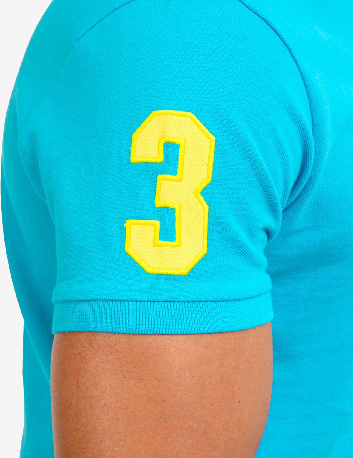 Colorful Embroidered Logo Polo Shirt for Men - Big Logo Design