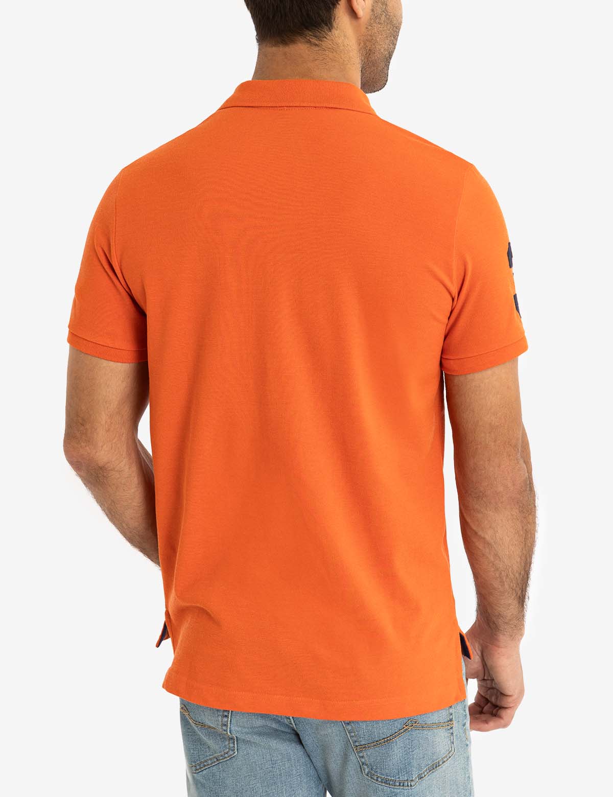 Colorful Embroidered Logo Polo Shirt for Men - Big Logo Design