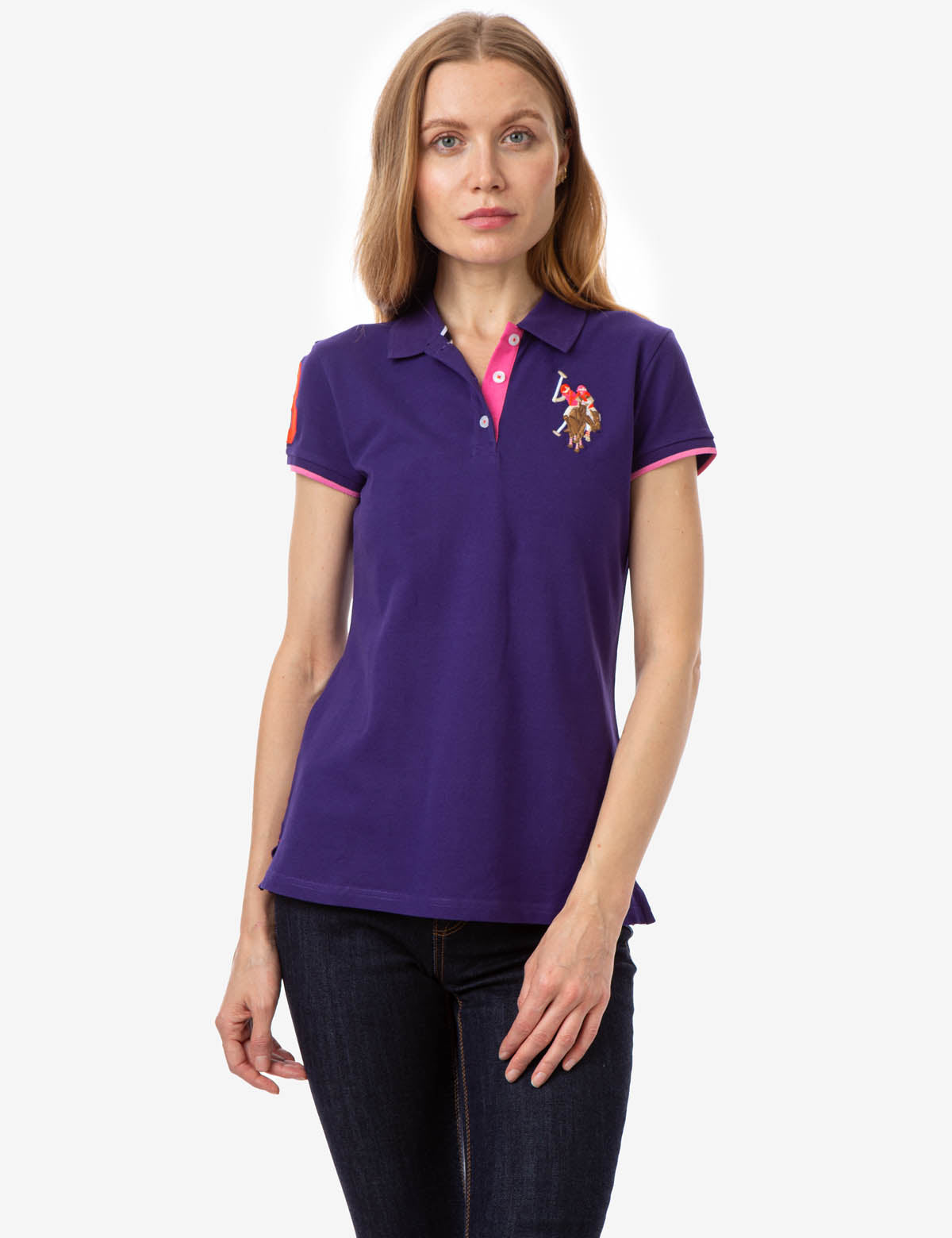 Men's Multi-Color Pique Polo Shirt with Embroidered Logo