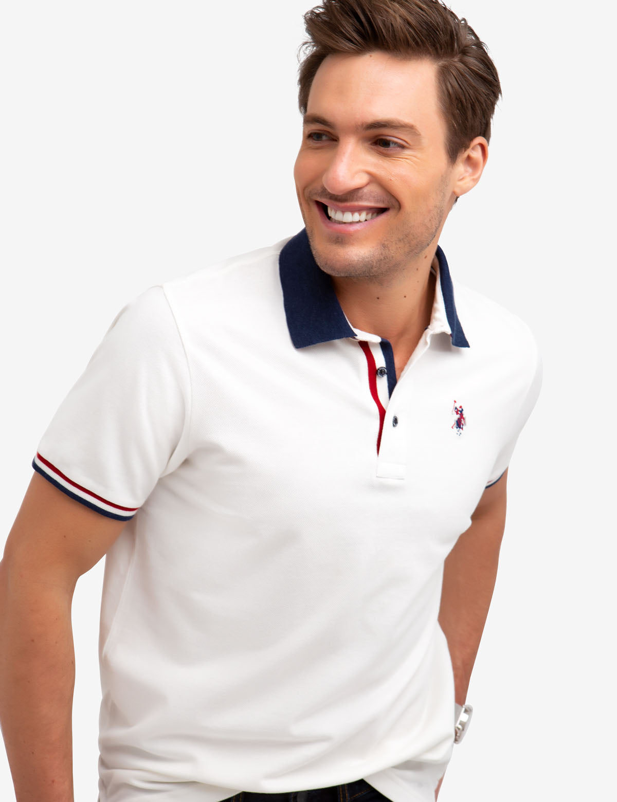 U.S. Polo Assn. Multi-Tipped Short Sleeve Polo Shirt