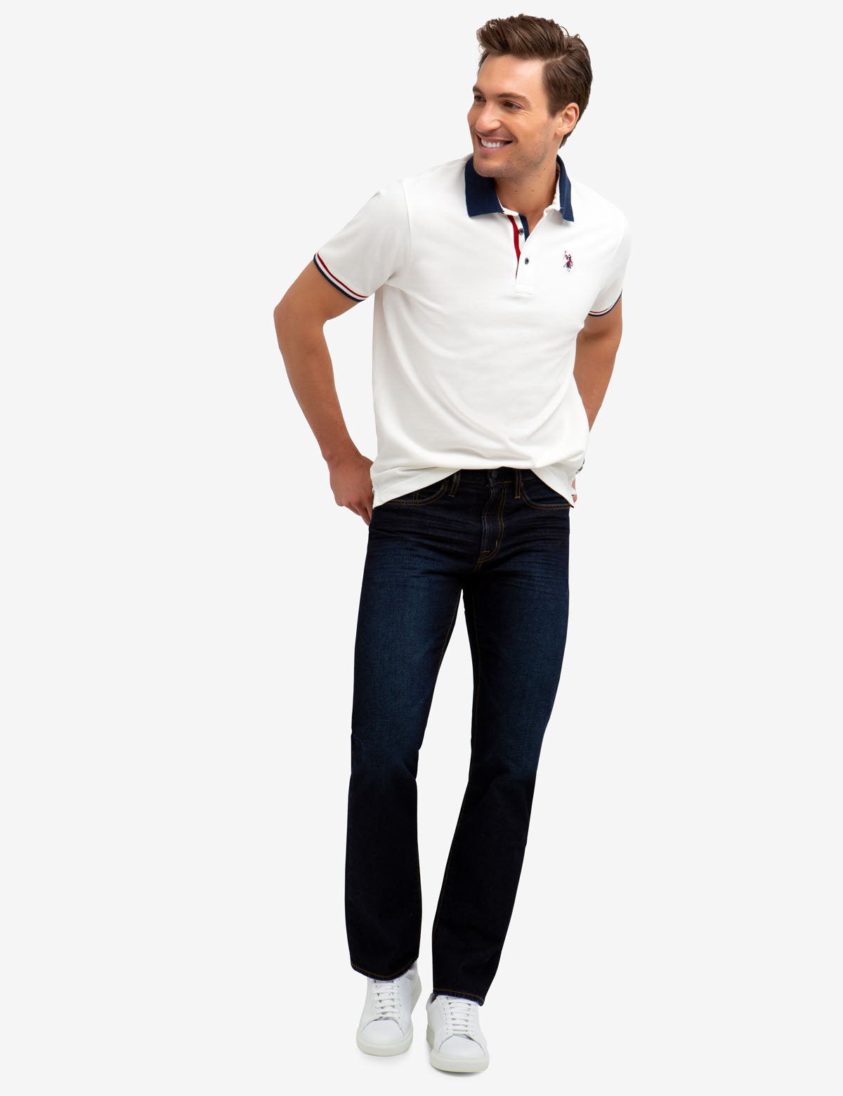 U.S. Polo Assn. Multi-Tipped Short Sleeve Polo Shirt