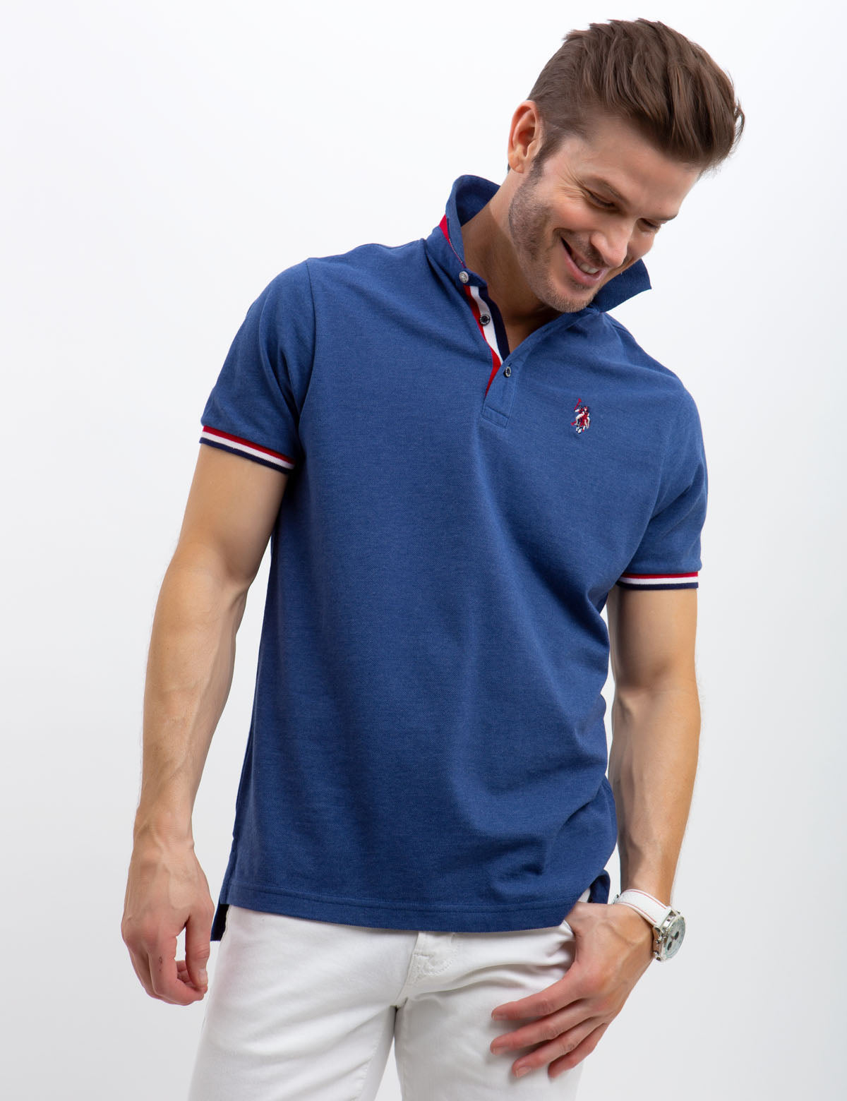 U.S. Polo Assn. Multi-Tipped Short Sleeve Polo Shirt