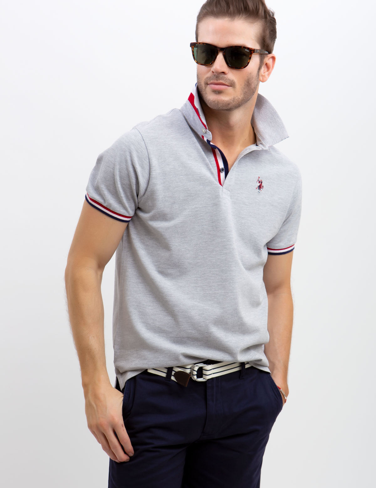 U.S. Polo Assn. Multi-Tipped Short Sleeve Polo Shirt