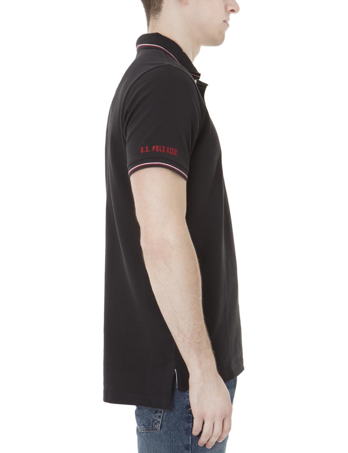 U.S. Polo Assn. Logo Patched Cotton Polo Shirt