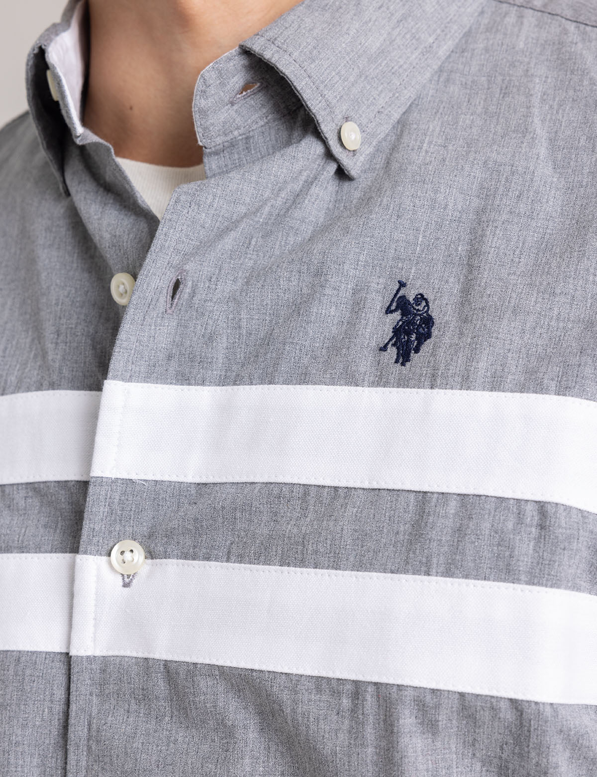 Peached Heather Poplin Long Sleeve Shirt for Men & Women