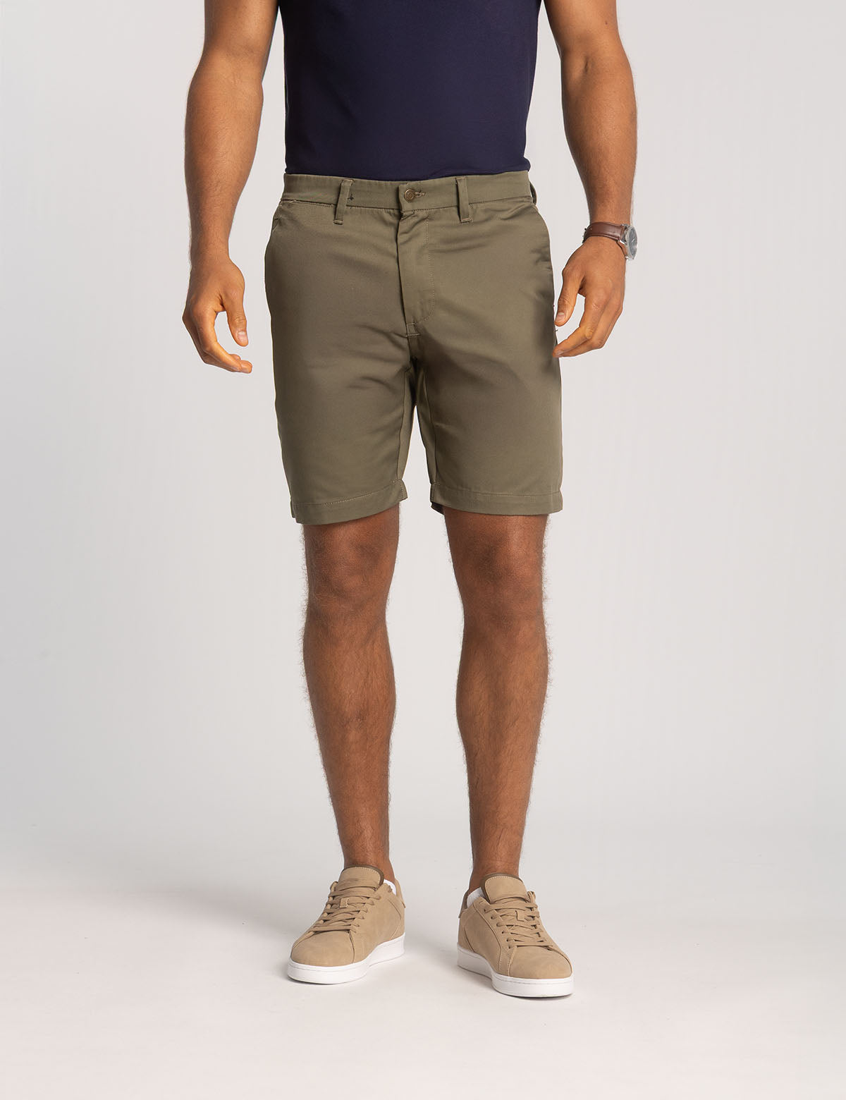 Men's Stretch Twill Shorts with Comfort Waistband