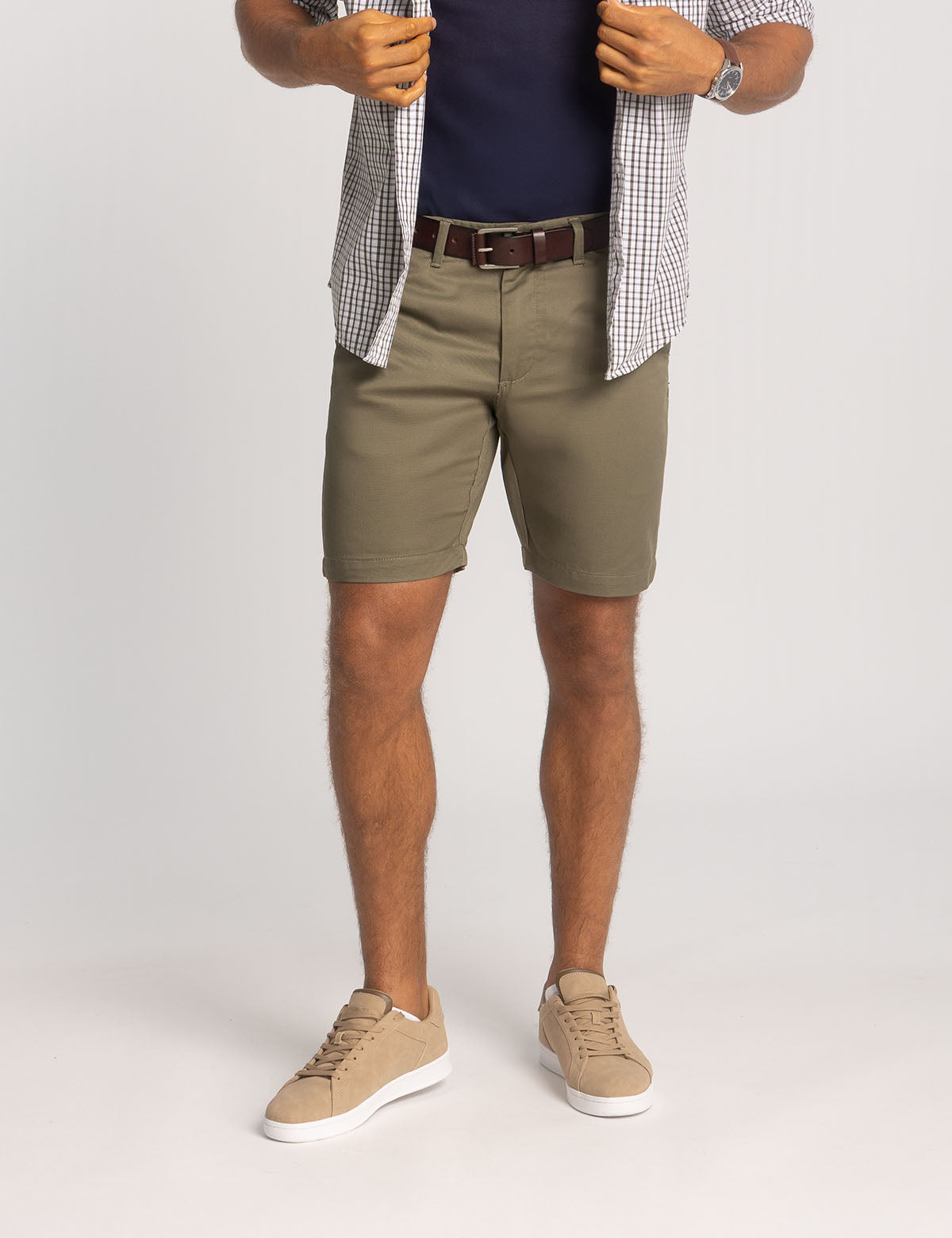 Men's Stretch Twill Shorts with Comfort Waistband