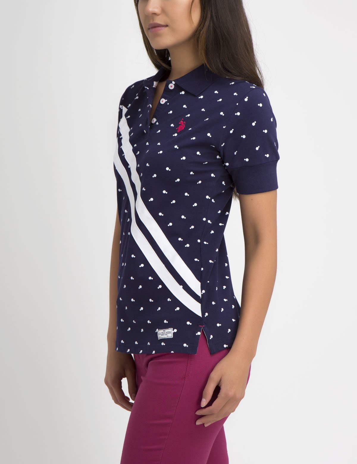 Dot Slash Premium Polo Shirt - Solid Rib Collar, Logo Detail