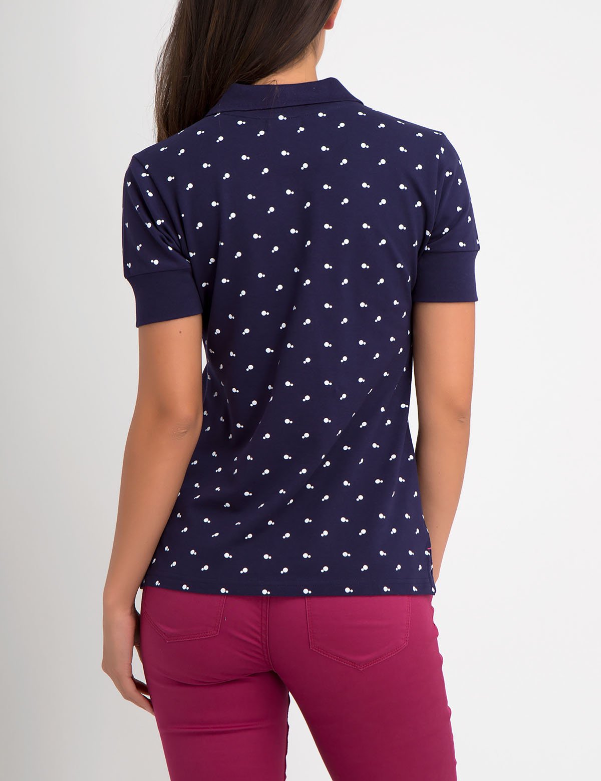 Dot Slash Premium Polo Shirt - Solid Rib Collar, Logo Detail