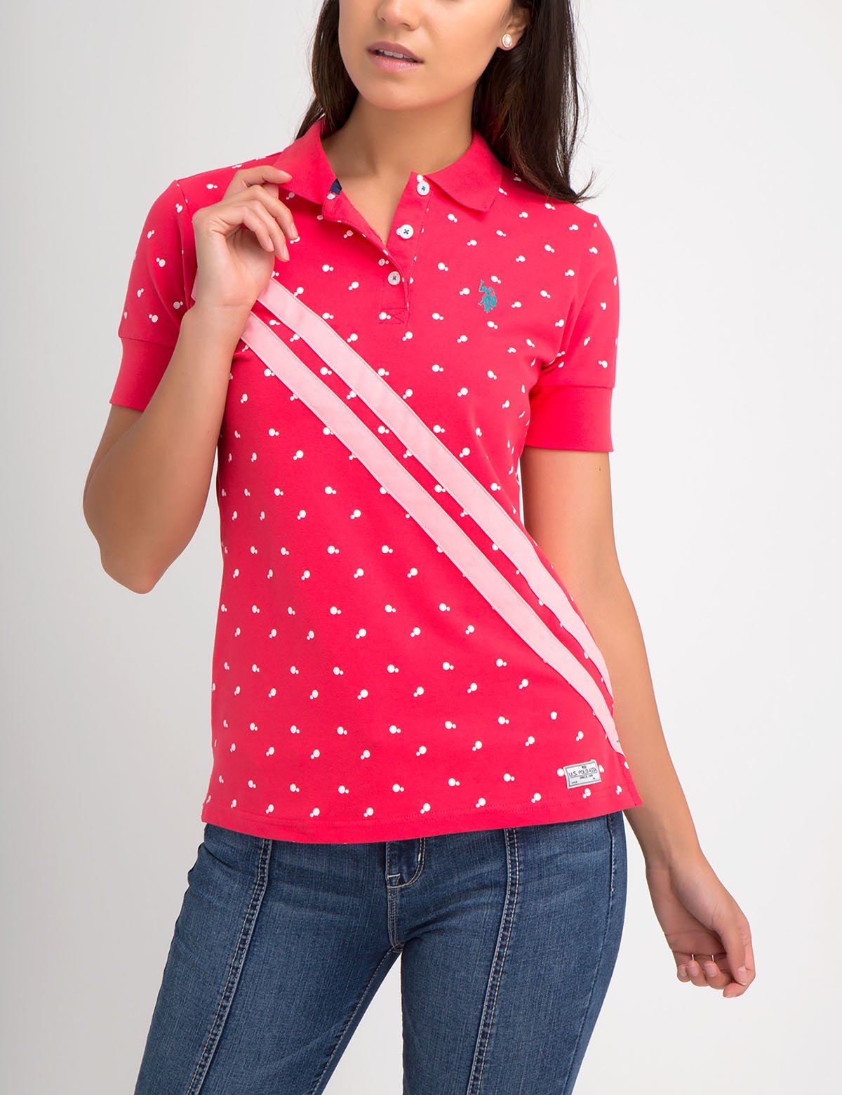 Dot Slash Premium Polo Shirt - Solid Rib Collar, Logo Detail