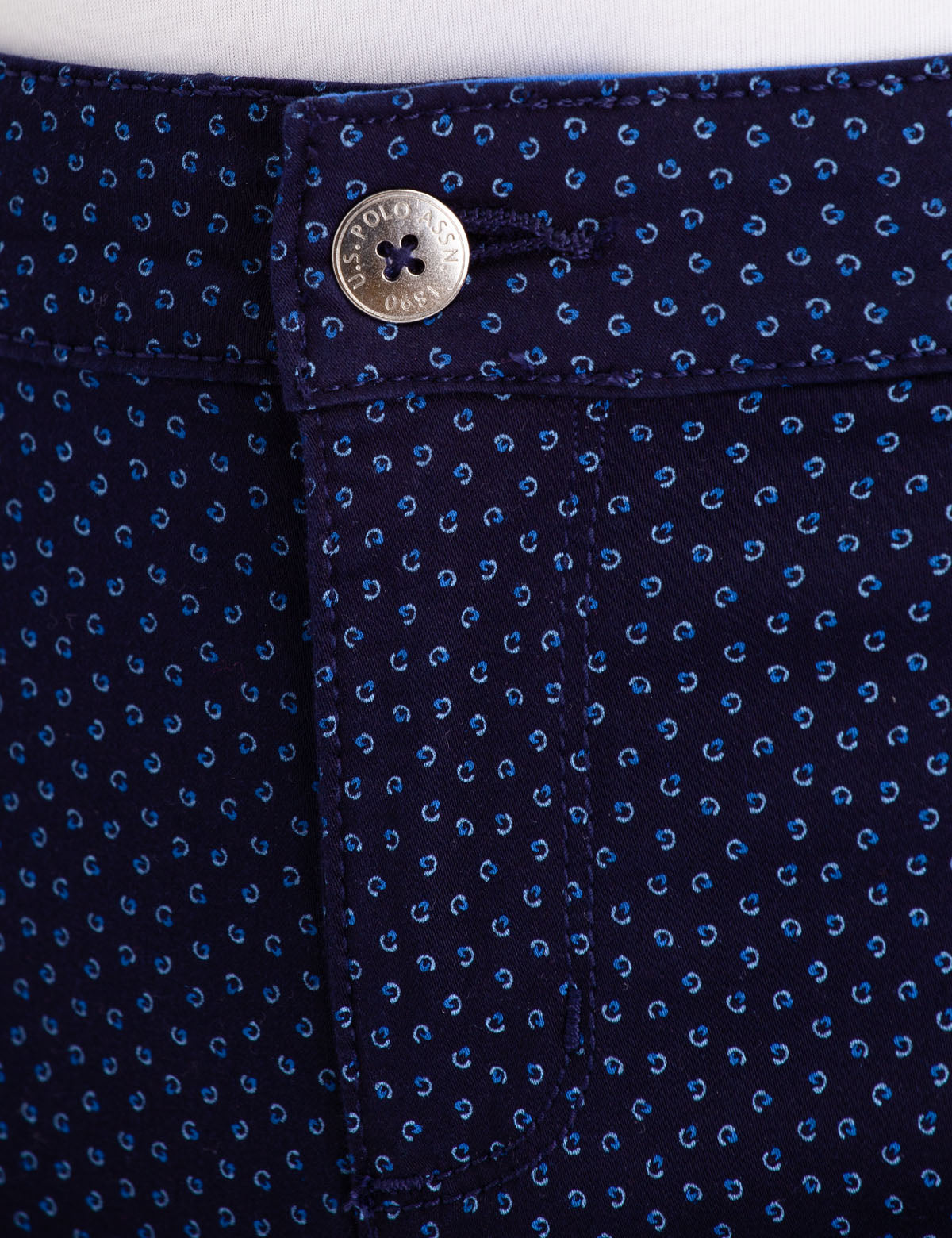 Printed Chino Shorts for Men - Stretch Sateen with 9" Inseam