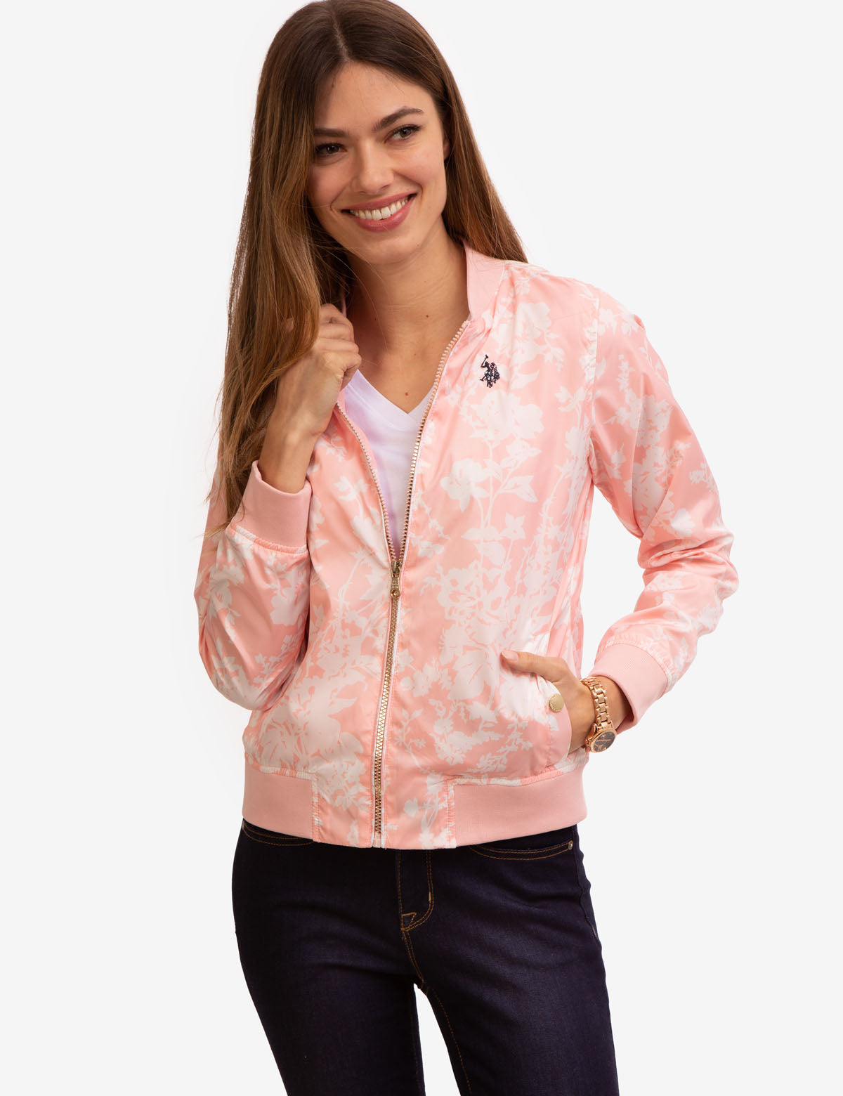 Printed Zip-Up Bomber Jacket for Men & Women