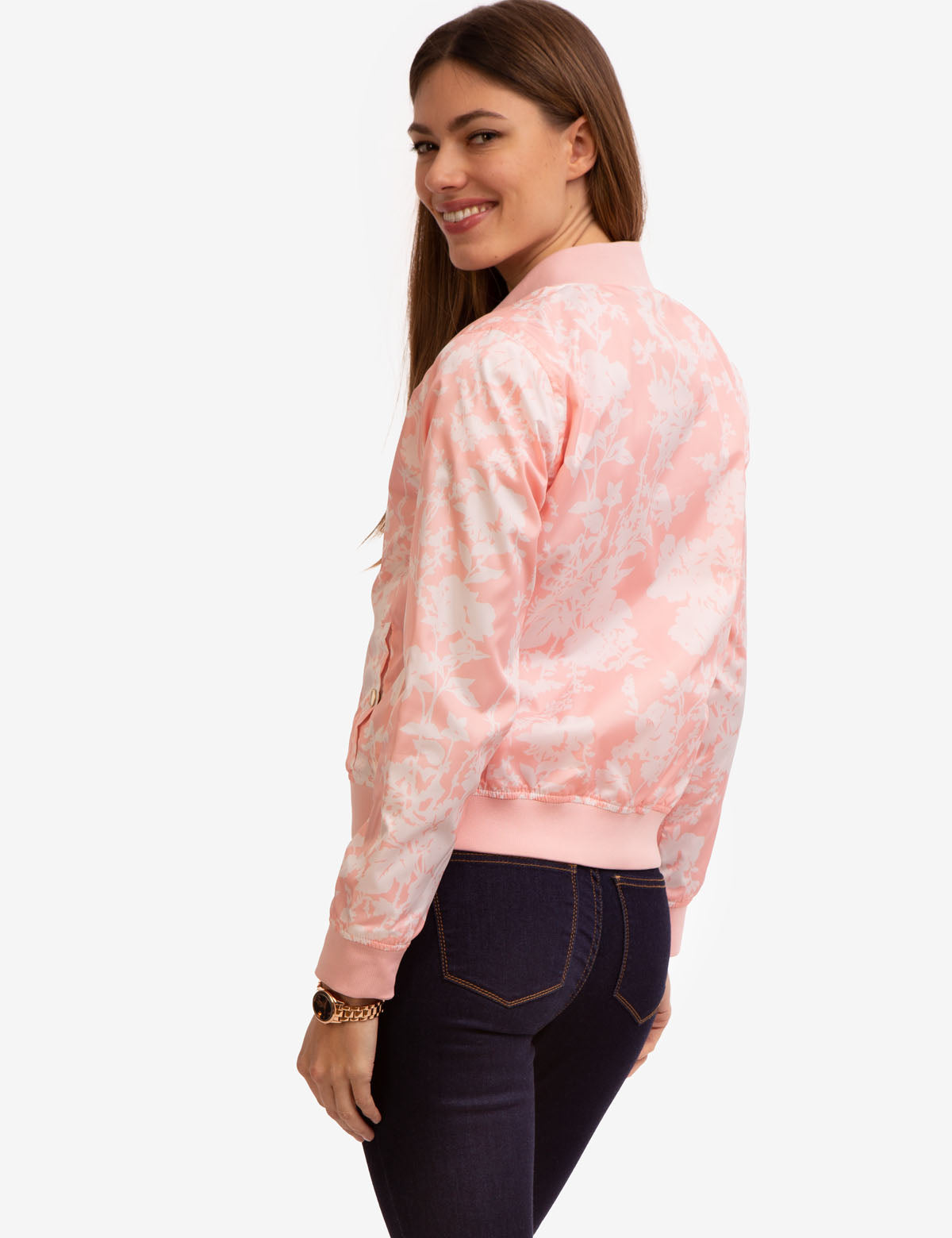 Printed Zip-Up Bomber Jacket for Men & Women