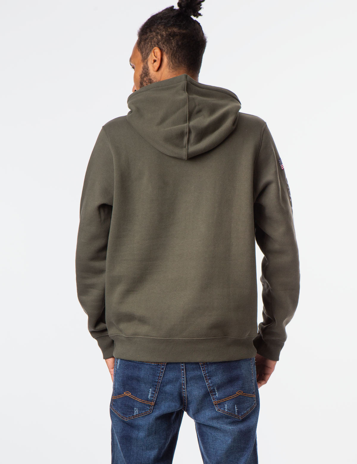 U.S. Polo Assn. Hooded Pullover Sweatshirt with Embroidered Logo