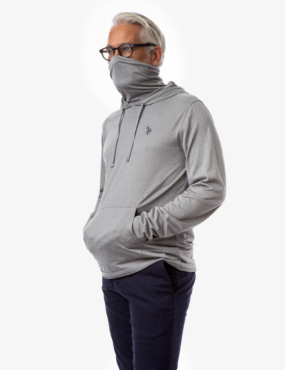 Hoodie with Built-in Face Mask & UV Protection