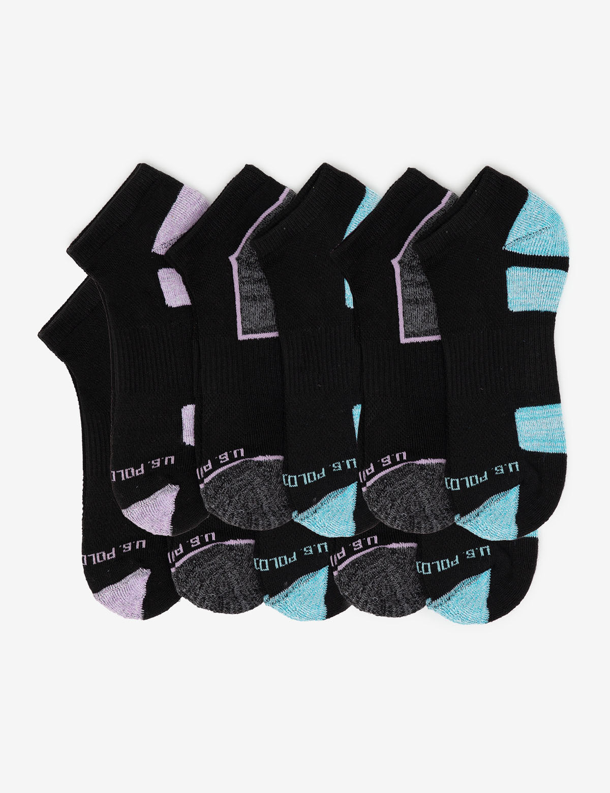 Women's 10-Pack Black Low Cut Ankle Socks
