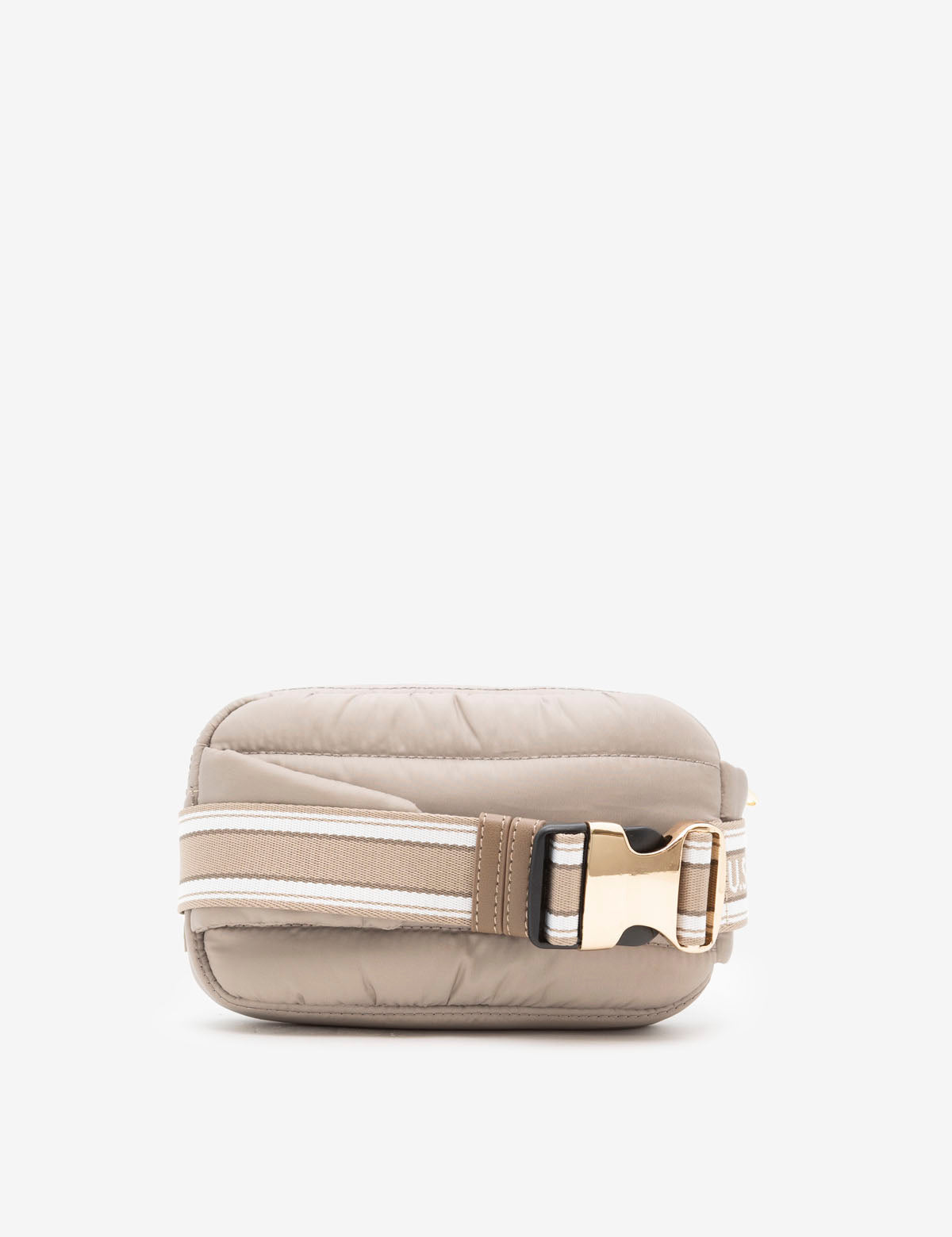 Quilted Leather Belt Bag – Branded Crossbody Pouch