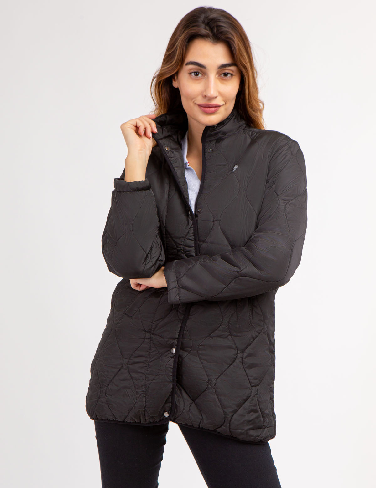 Quilted Snap Jacket – Stylish Outerwear for Women & Men