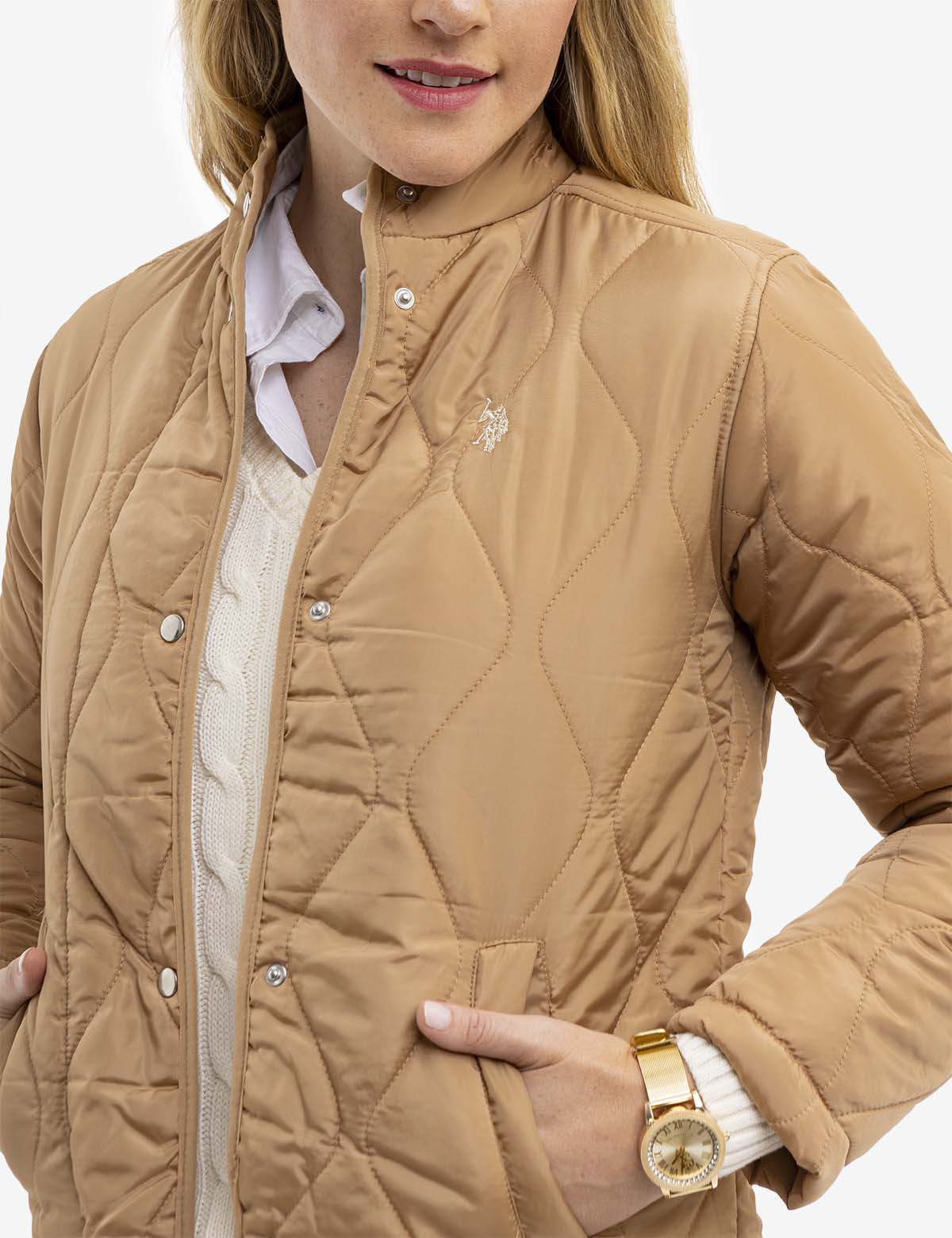 Quilted Snap Jacket – Stylish Outerwear for Women & Men