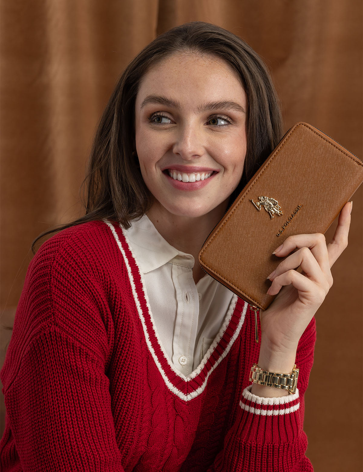 Luxury Large Zip Around Wallet with Card Slots & Zippered Pocket