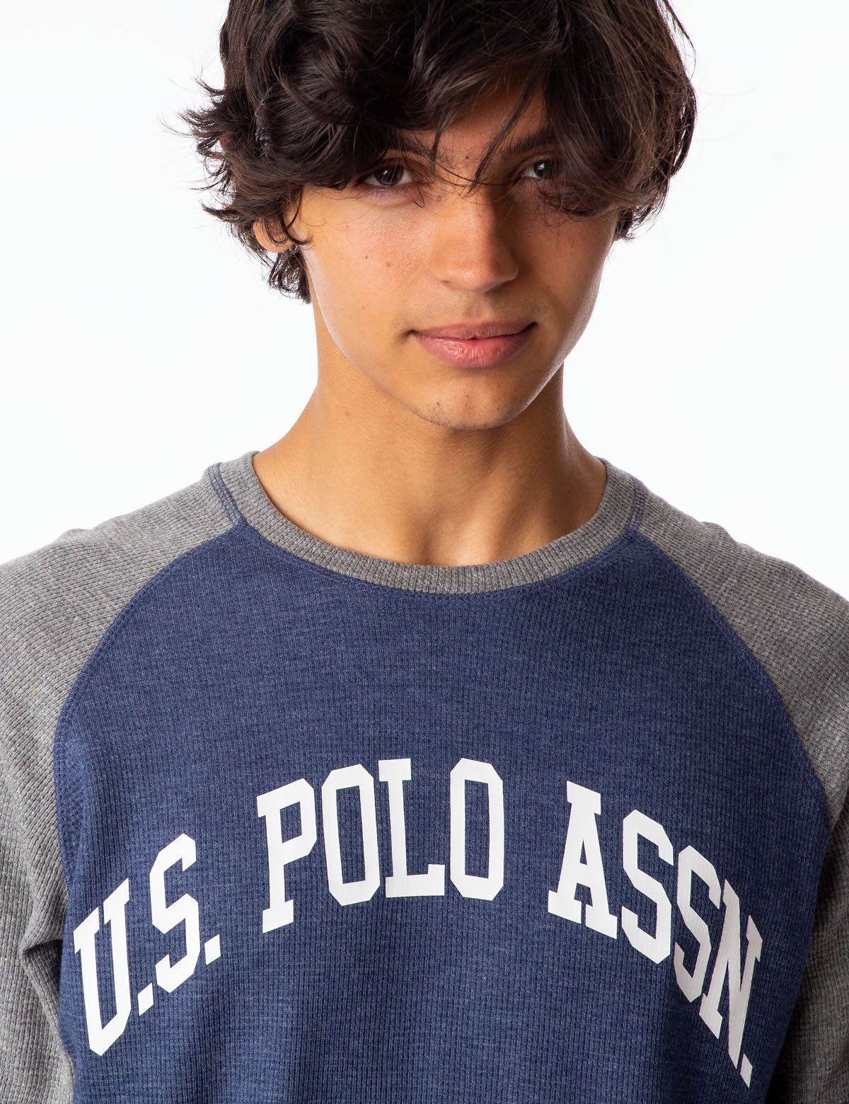 U.S. Polo Assn. Raglan Logo Thermal Long Sleeve Shirt