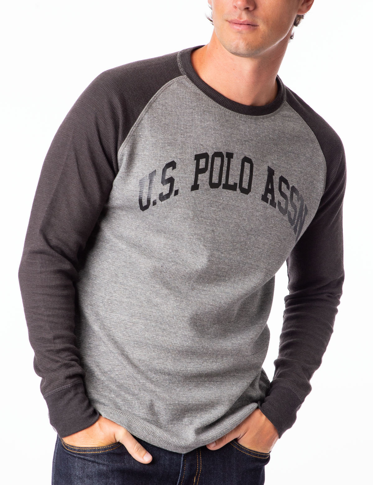 U.S. Polo Assn. Raglan Logo Thermal Long Sleeve Shirt