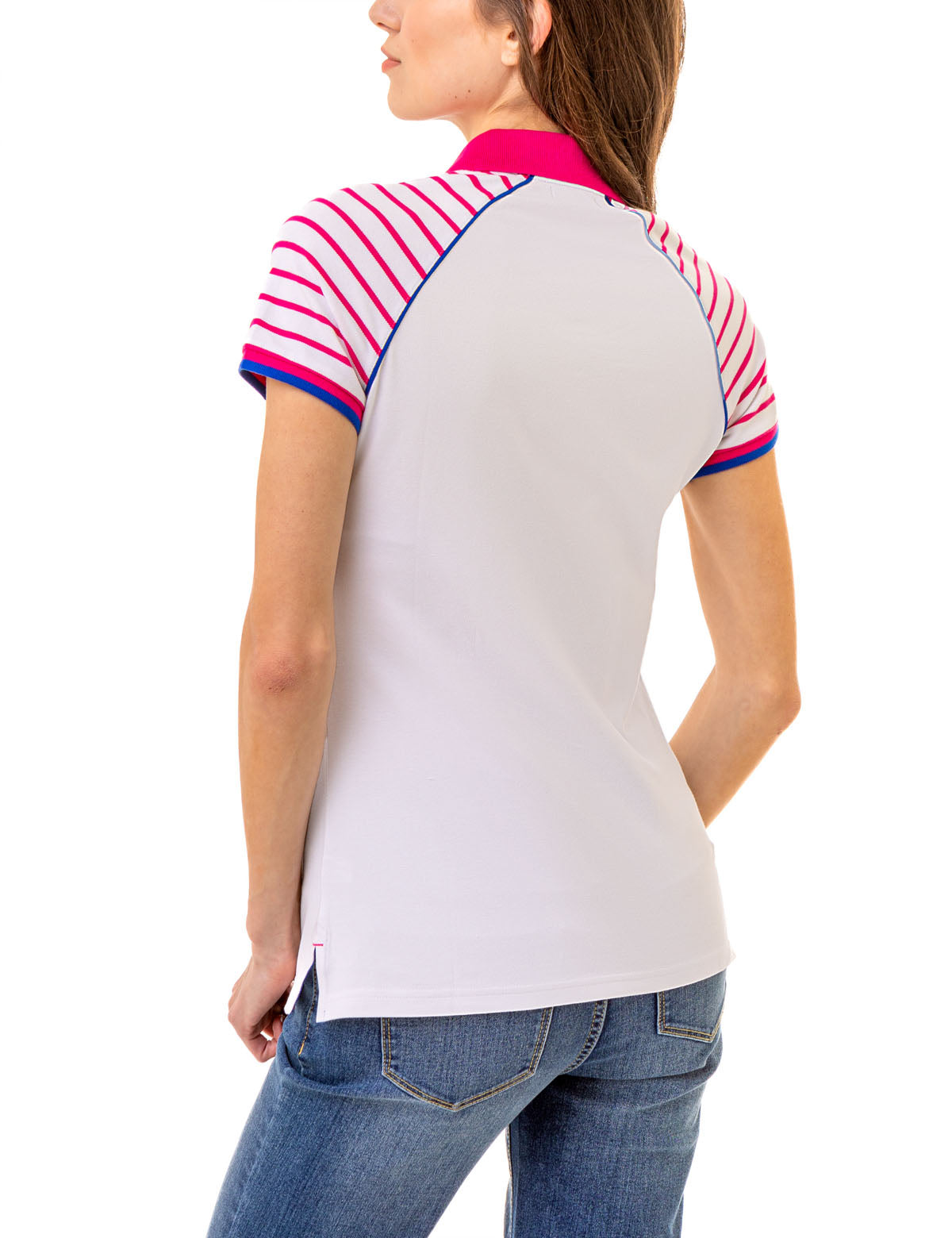 Men's Raglan Stripe Polo Shirt - Casual Slim Fit Top