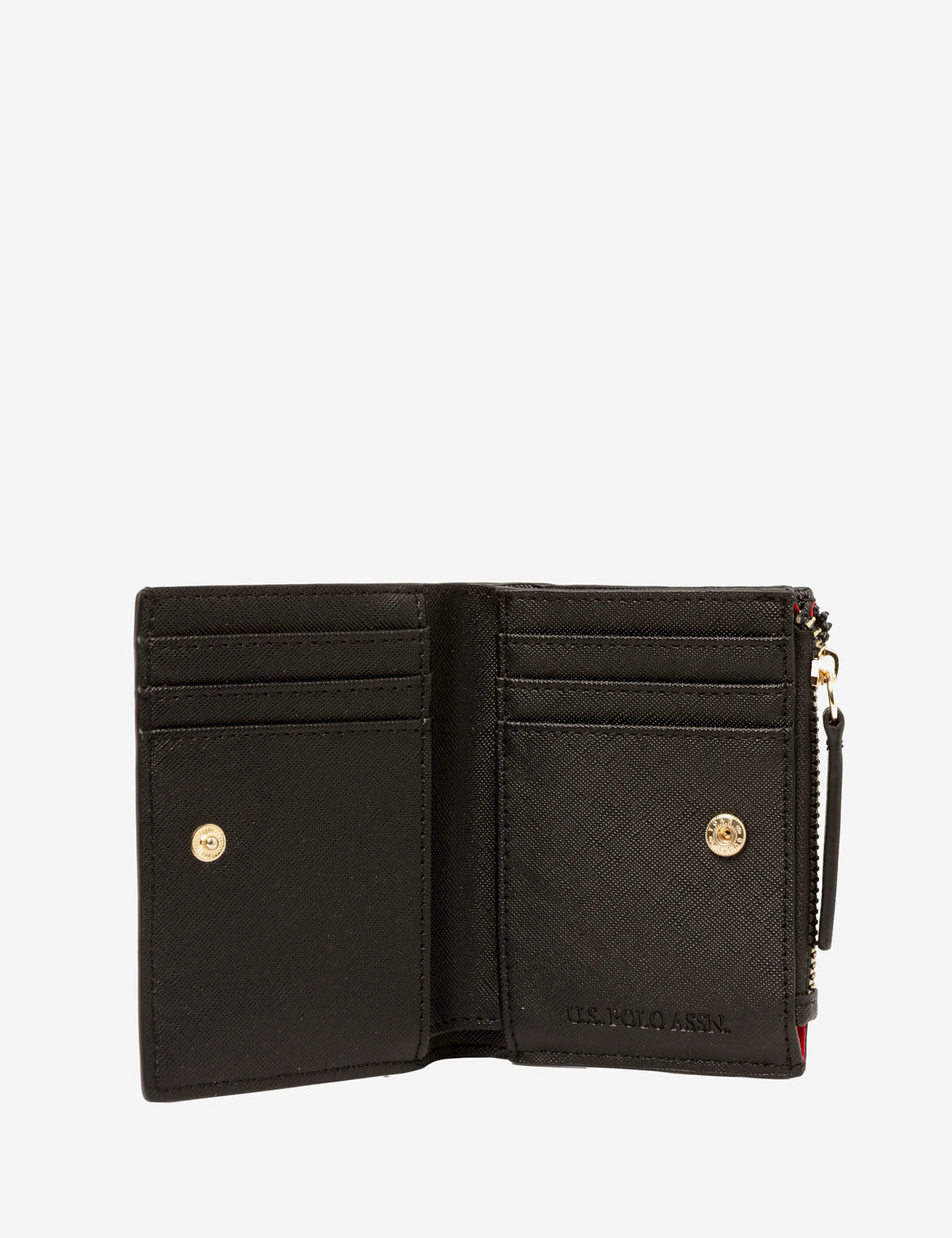 Leather Logo Snap Wallet - Slim RFID Blocking Card Holder