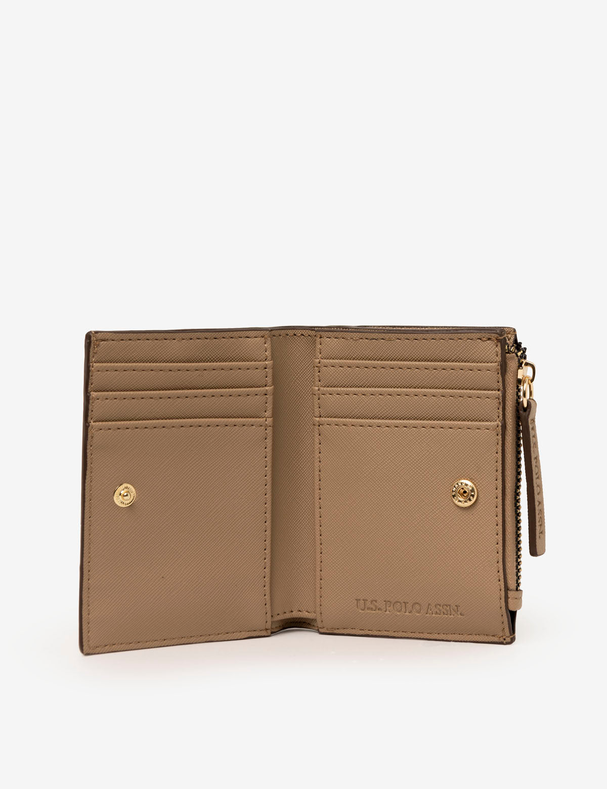Leather Logo Snap Wallet - Slim RFID Blocking Card Holder