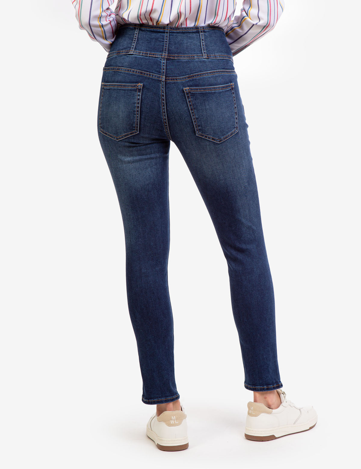 REPREVE® High Rise Corset Jeggings - Eco-Friendly Denim Leggings