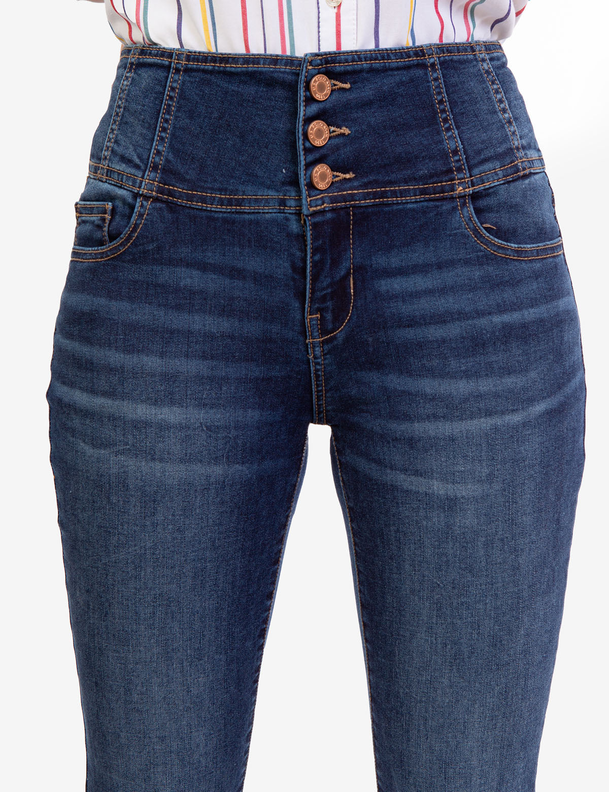 REPREVE® High Rise Corset Jeggings - Eco-Friendly Denim Leggings