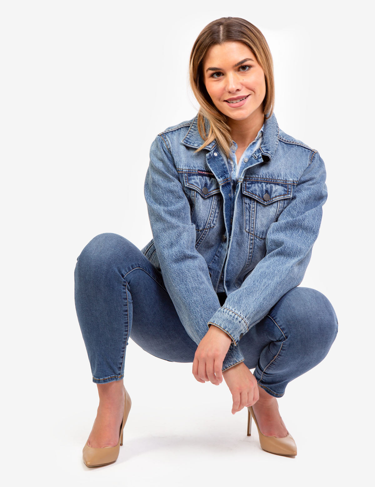 REPREVE® High Rise Corset Jeggings - Eco-Friendly Denim Leggings