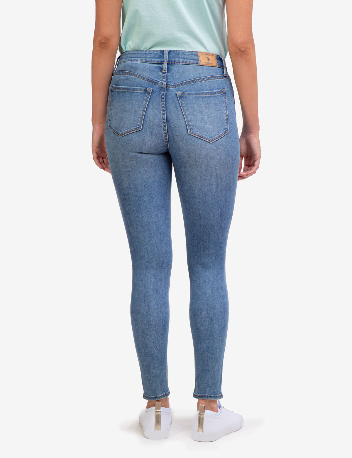REPREVE® High Rise Destructed Jeans - Eco-Friendly Recycled Denim