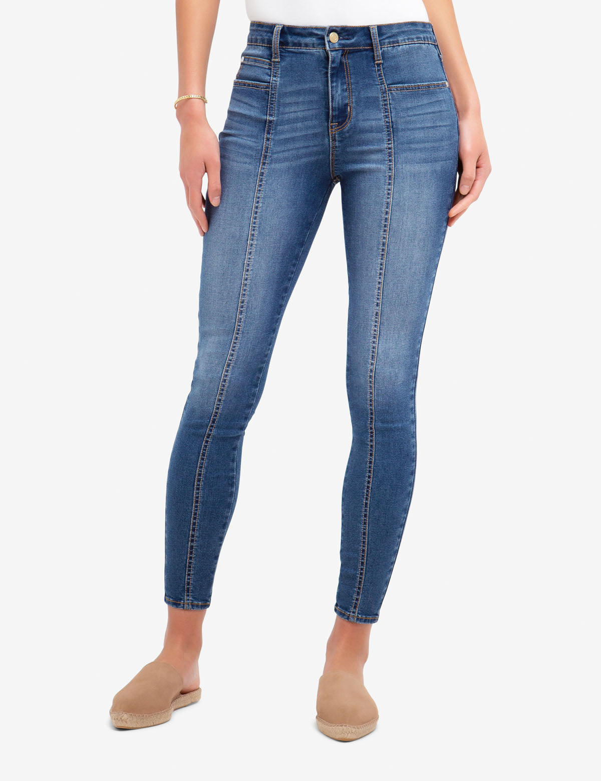 REPREVE® High Rise Moto Jeans - Stretch Denim Jeggings