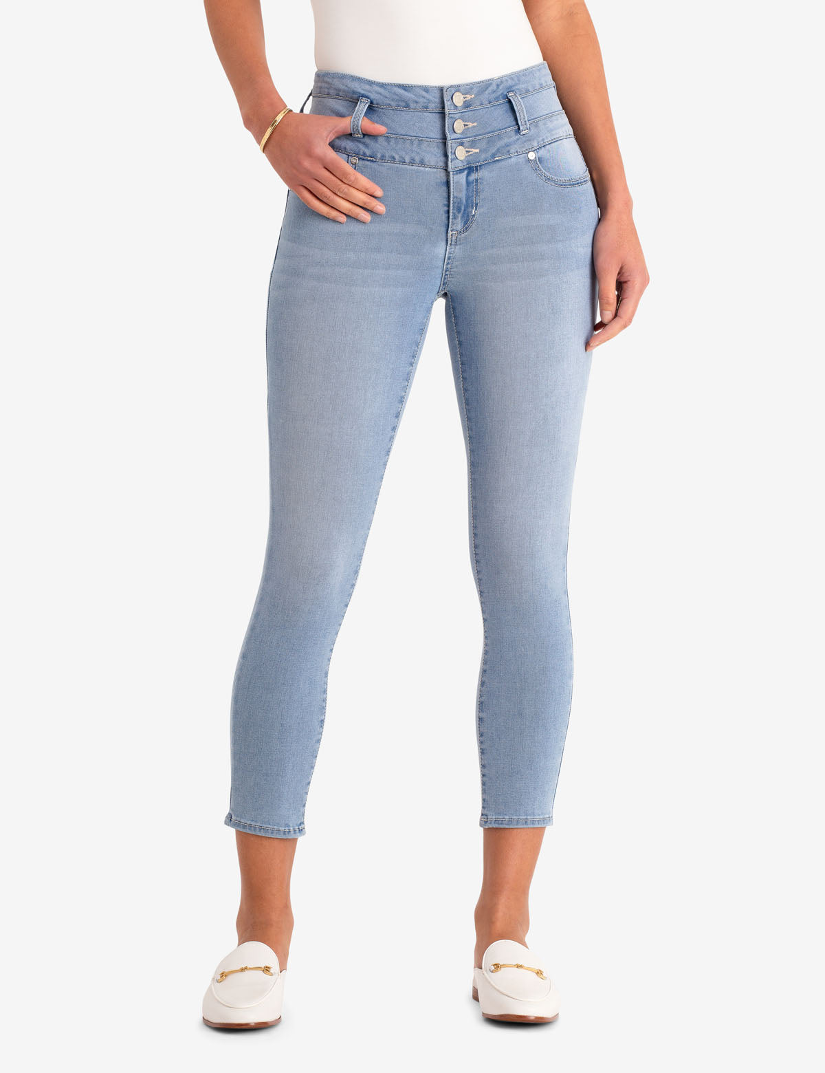REPREVE® High Rise Cropped Jeggings - Stretchy Eco-Friendly Denim