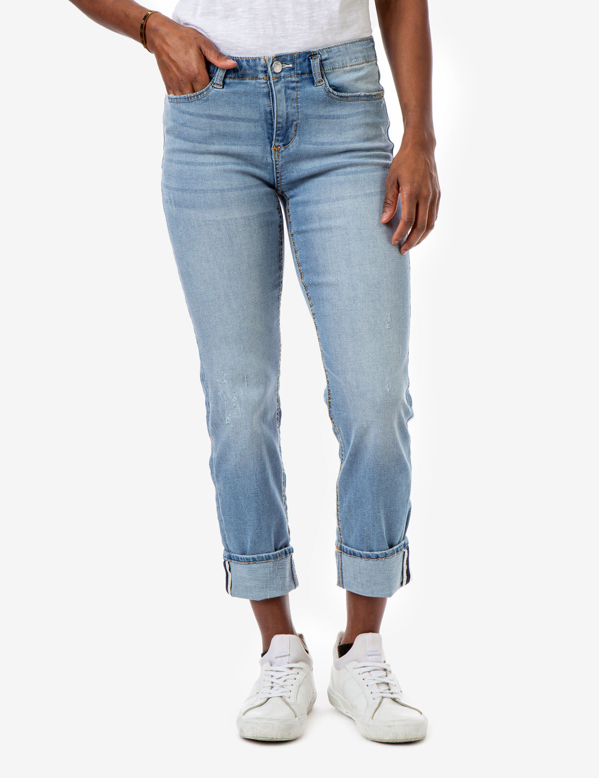 REPREVE® Eco-Friendly Relaxed Fit Jeans - Mid Rise Stretch Denim