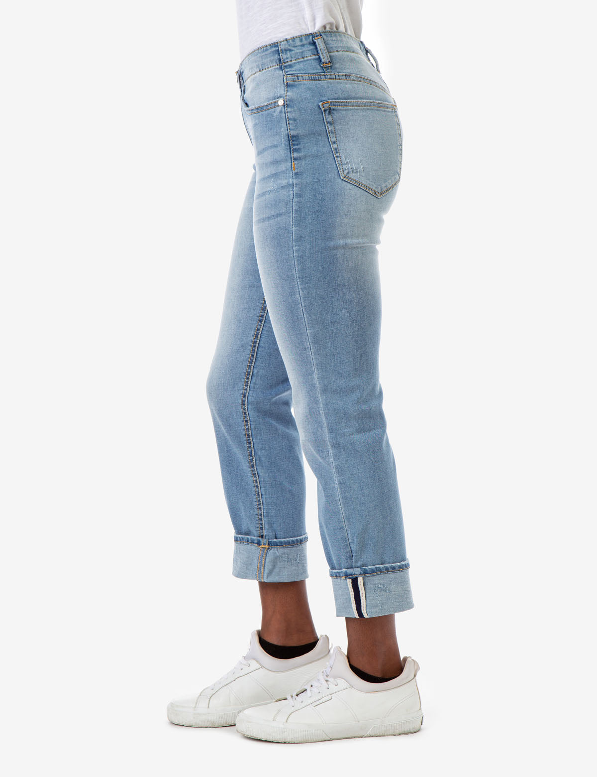 REPREVE® Eco-Friendly Relaxed Fit Jeans - Mid Rise Stretch Denim