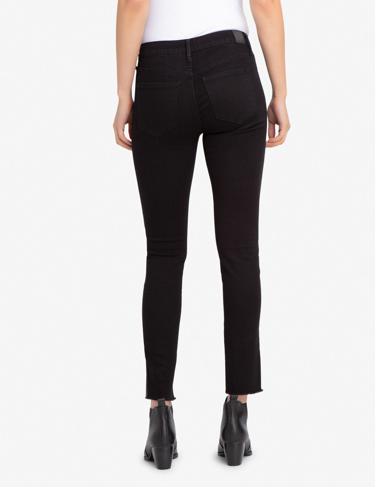 REPREVE® Recycled Denim Jeggings with Sparkle Side Panels - Mid Rise